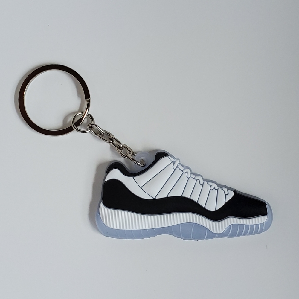 Jordan 11 Shoe Low Rubber Keychain.